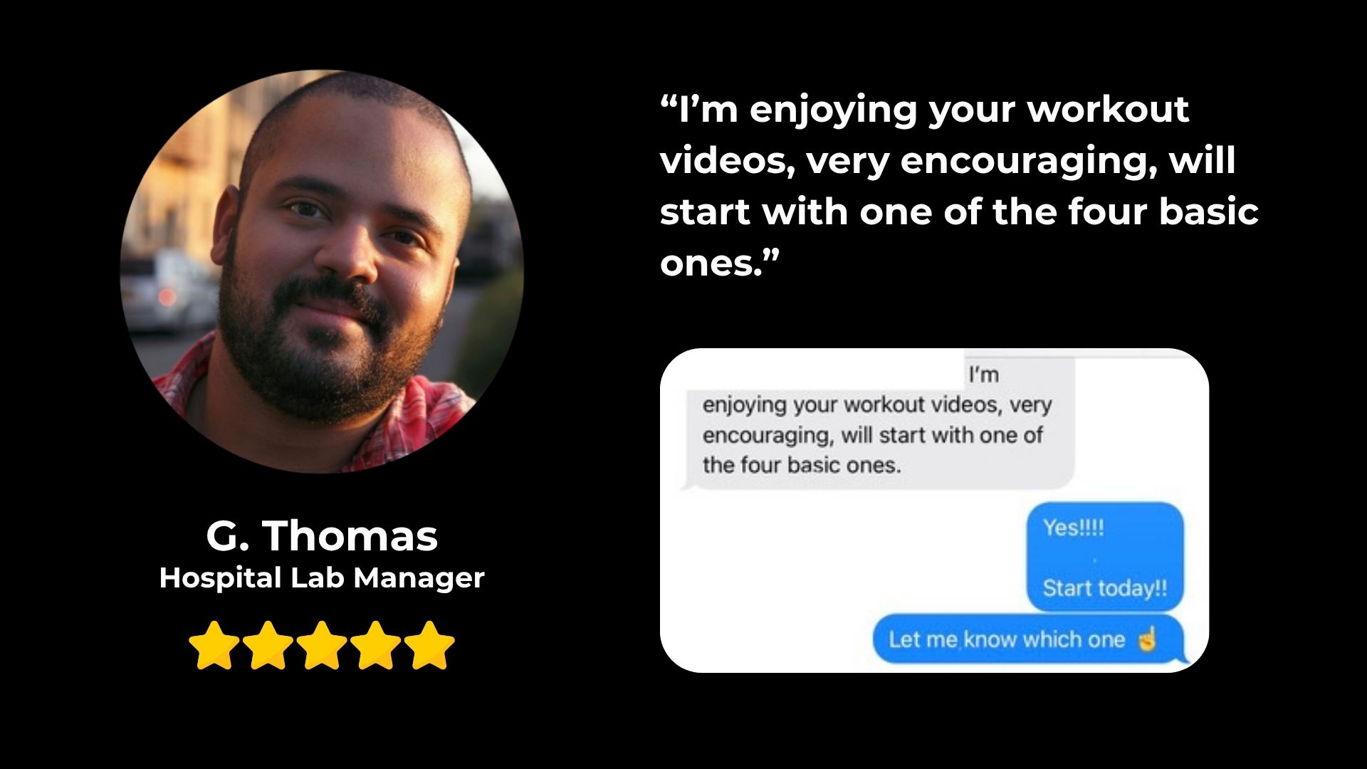 G. Thomas Testimonial