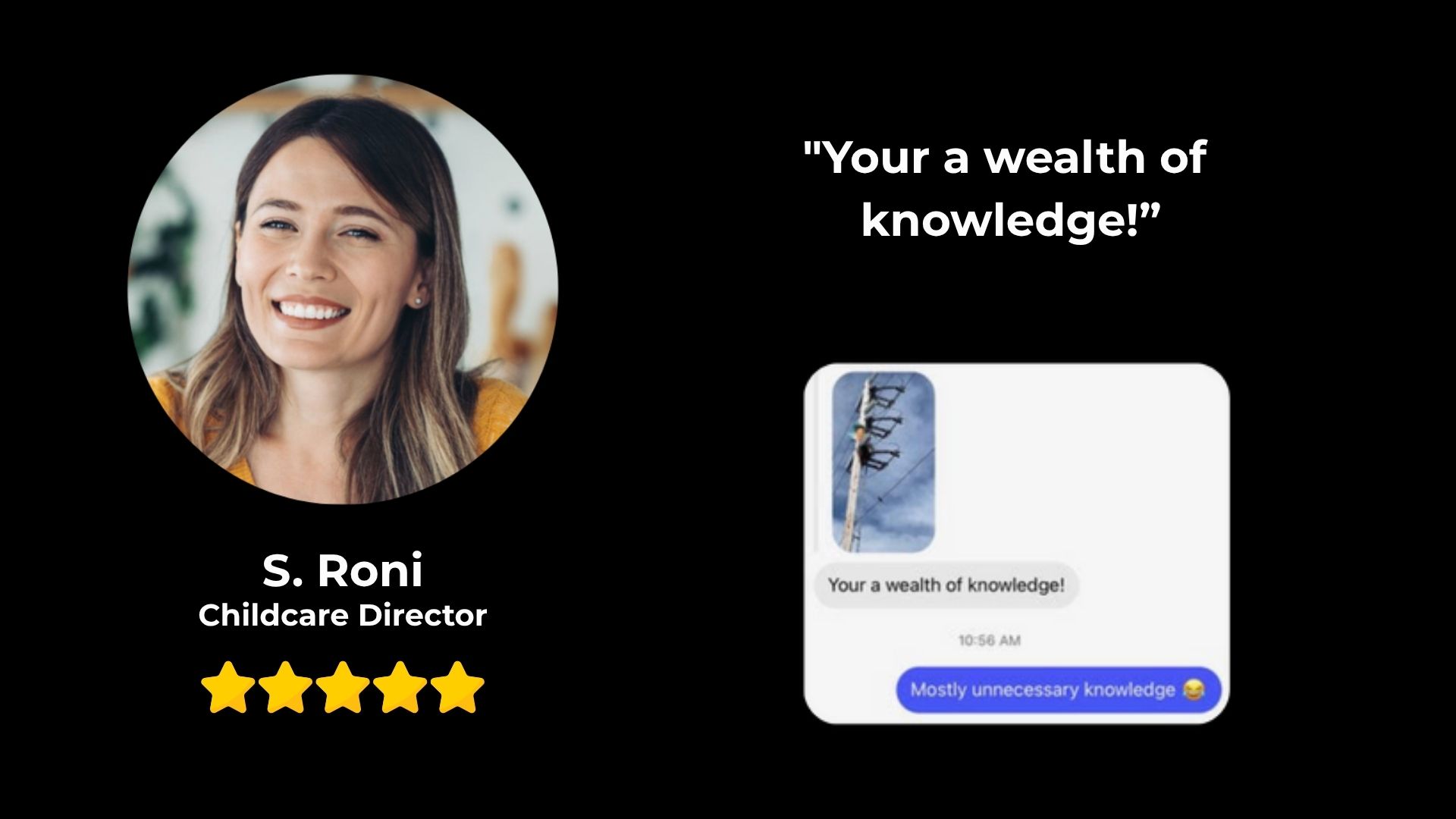 S. Roni Testimonial
